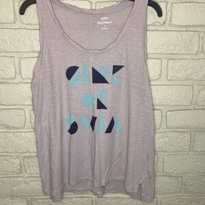 Sink or Swim Graphic Tank Top - Gray